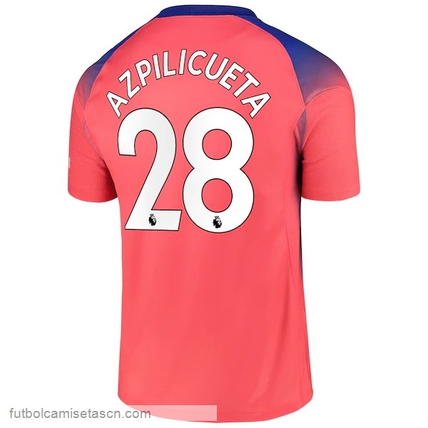 Camiseta Chelsea NO.28 Azpilicueta 3ª 2020/21 Naranja